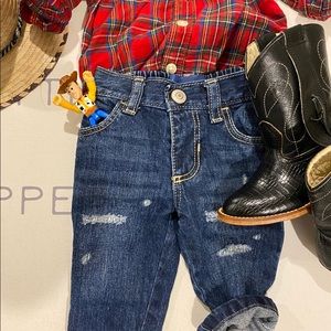 Old Navy Distressed Jeans 3-6 months